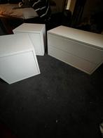 IKEA ladekast + 2 Besta vakkenkastjes, Huis en Inrichting, Kasten | Ladekasten, Overige materialen, Gebruikt, 1 of 2 laden, Minder dan 100 cm