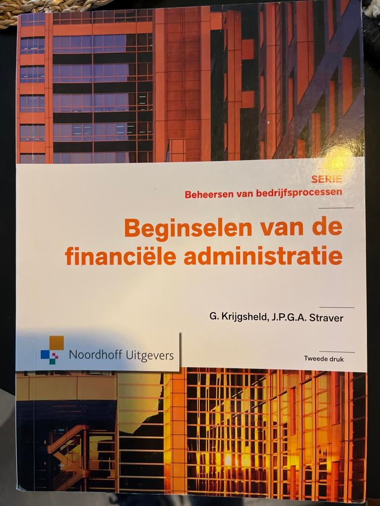 Beginselen van de financiële administratie, Ophalen of Verzenden, Gelezen, HBO