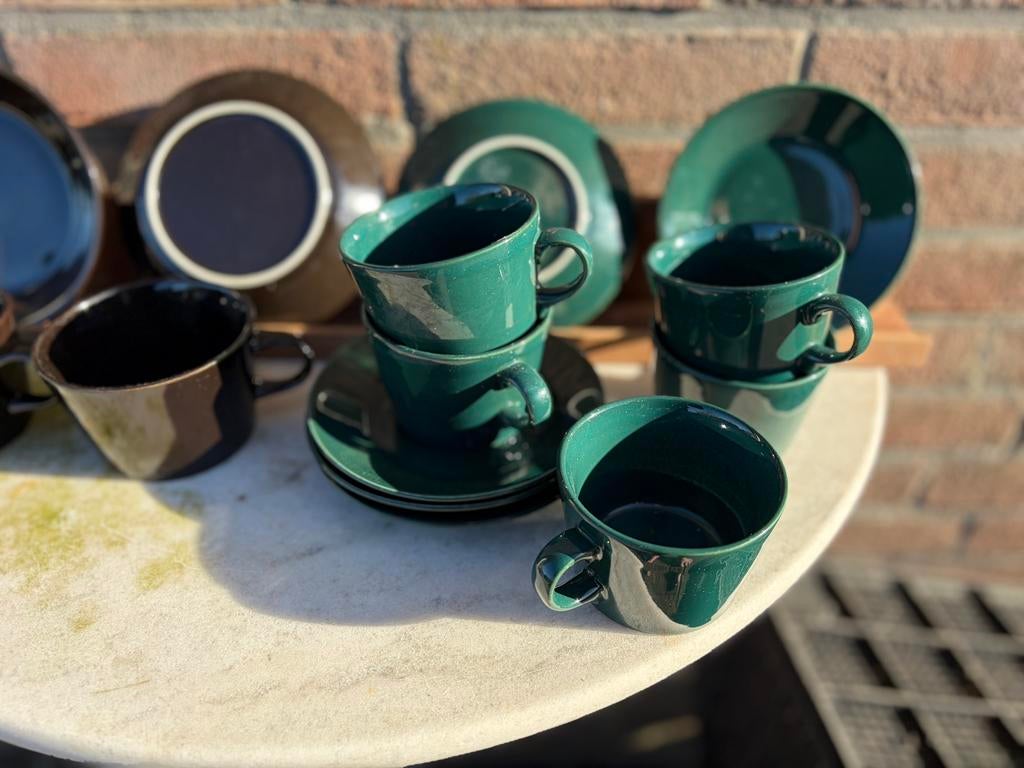 ARABIA FINLAND KILTA/ TEEMA kop en schotels, Ophalen of Verzenden