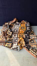 Vintage Oranje Dralon Deken 150x200 - Le Mouflon, Gebruikt, Le Mouflon, Onbekend, Ophalen of Verzenden