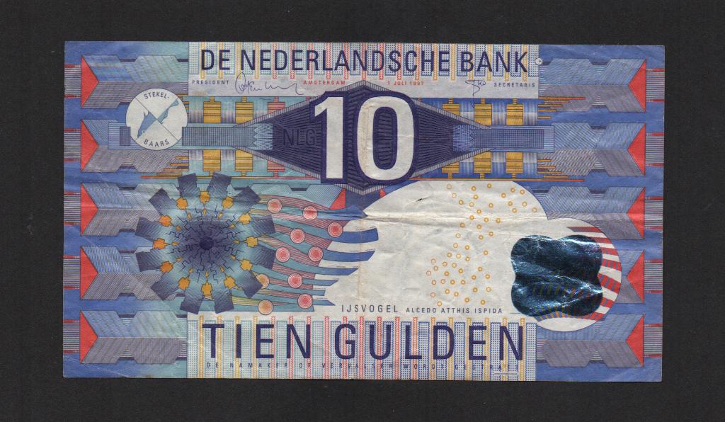 10 Gulden Bankbiljet 1997 Zeer Fraai Biljet, Postzegels en Munten, Bankbiljetten | Nederland, Ophalen of Verzenden, 10 gulden