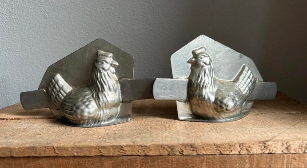 Franse dubbele chocolade mal kip, Antiek en Kunst, Ophalen of Verzenden