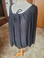 Zwarte top,blouse  made in Italy XXL, Made in Italy, Ophalen of Verzenden, Zo goed als nieuw, Blouse of Tuniek