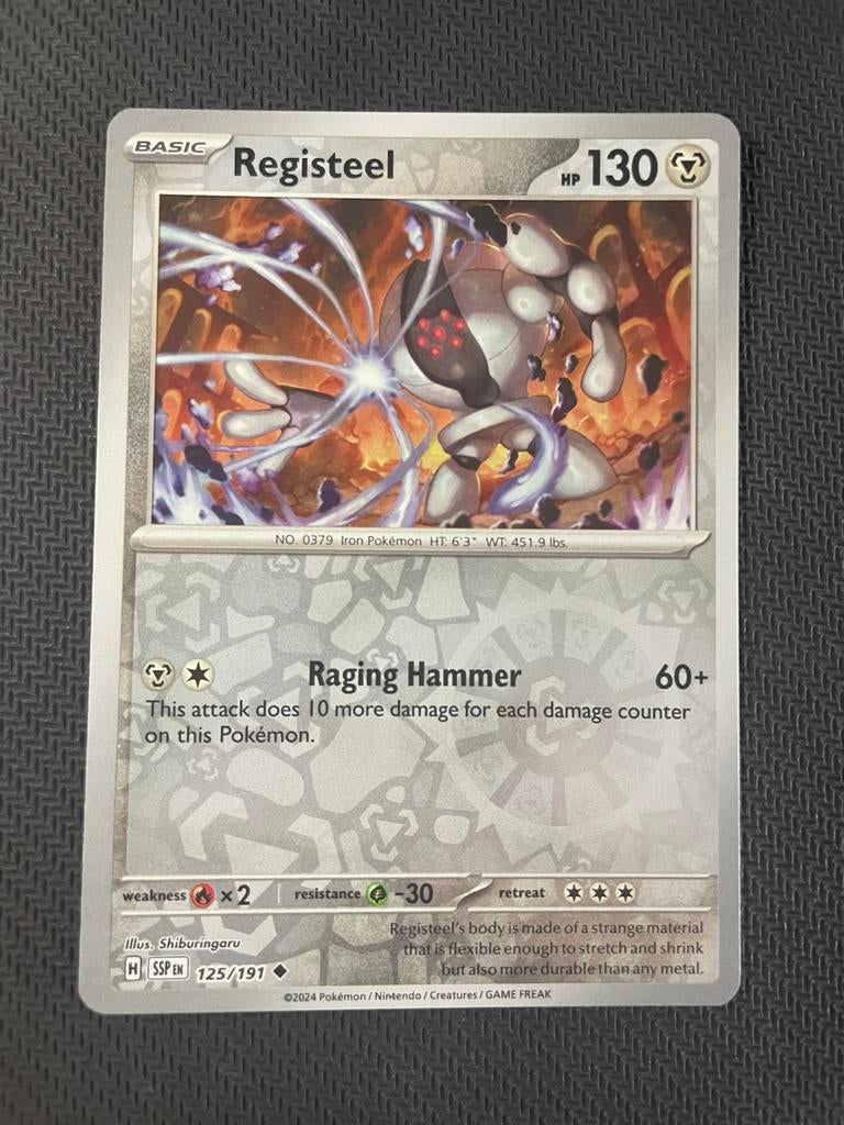Registeel 125/191 Reverse Holo Surging Sparks Packfresh, Verzenden, Zo goed als nieuw