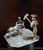 Antiek zilveren miniatuur KOEDODERS Amsterdam 1772, Ophalen of Verzenden, Zilver