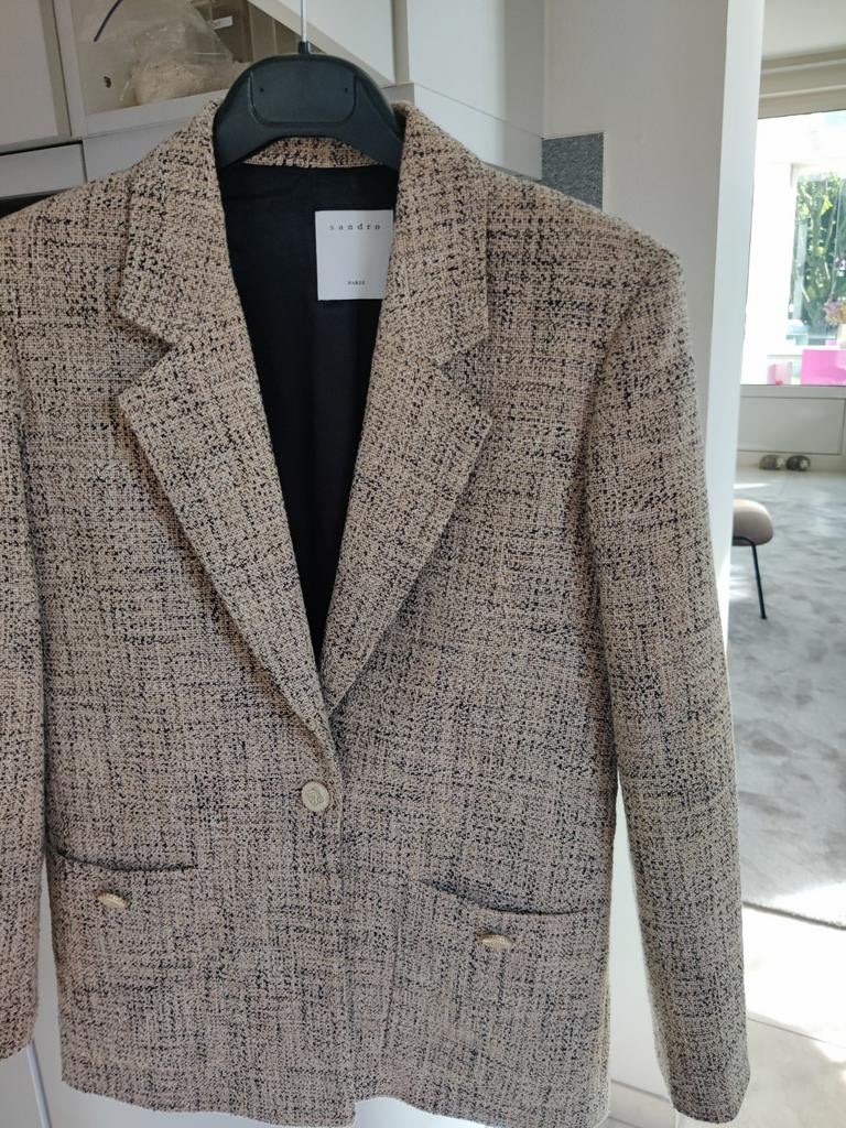 Sandro blazer maat 36 als nieuw € 395, Ophalen of Verzenden, Zo goed als nieuw