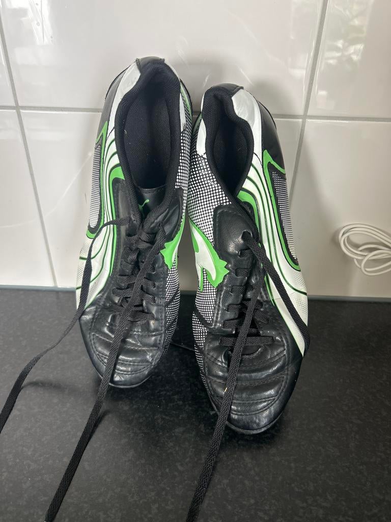 Korfbal schoenen - Zwart/Groen/Wit, Ophalen, Gebruikt, Schoenen