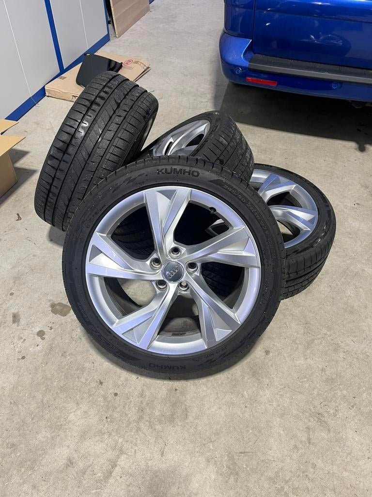 Audi velgen  origineel 18 inch, Auto-onderdelen, Ophalen, 18 inch, 245 mm, Banden en Velgen