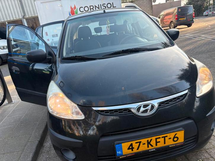 Hyundai i10 1.1 I 5DR 2009 Zwart, Auto's, Hyundai, Particulier, i10, Elektrische ramen, Radio, Benzine, B, Overige carrosserieën
