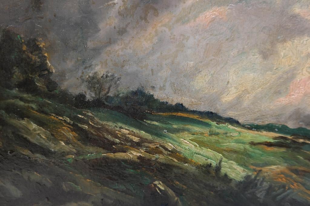 Ignaz Stolz (1868 - 1953) - Landschap in Zuid-Tirol, Ophalen of Verzenden
