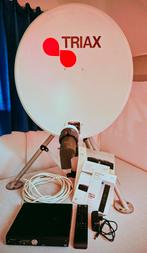 M7 SAT801 HD sat.onvanger met Triax schotel en statief., Ophalen, Overige merken