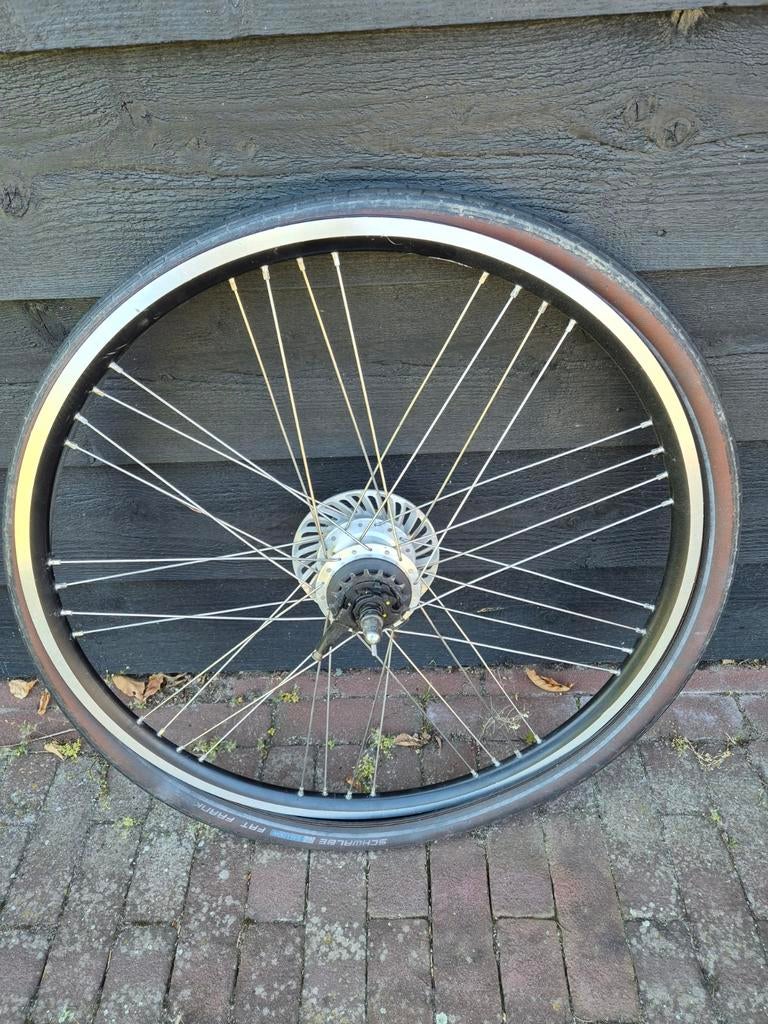 Achterwiel met Shimano Nexus 7 speed naaf SG-7R50, Fietsen en Brommers, Fietsonderdelen, Wiel, Gebruikt, Toerfiets, Ophalen of Verzenden