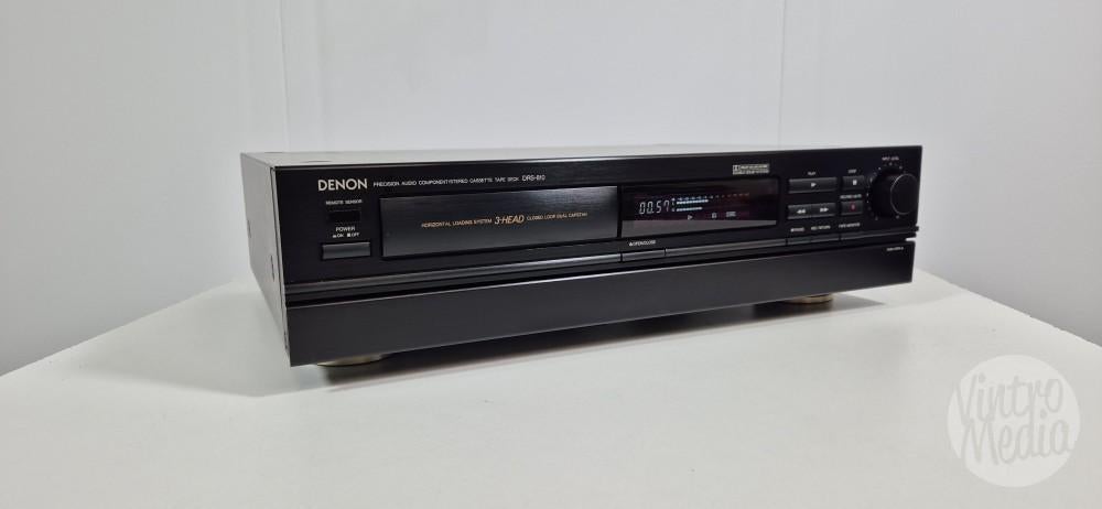 Denon DRS-810 Cassettedeck | Tape | 3 Koppen | Garantie, Ophalen of Verzenden, Enkel, Denon, Tiptoetsen