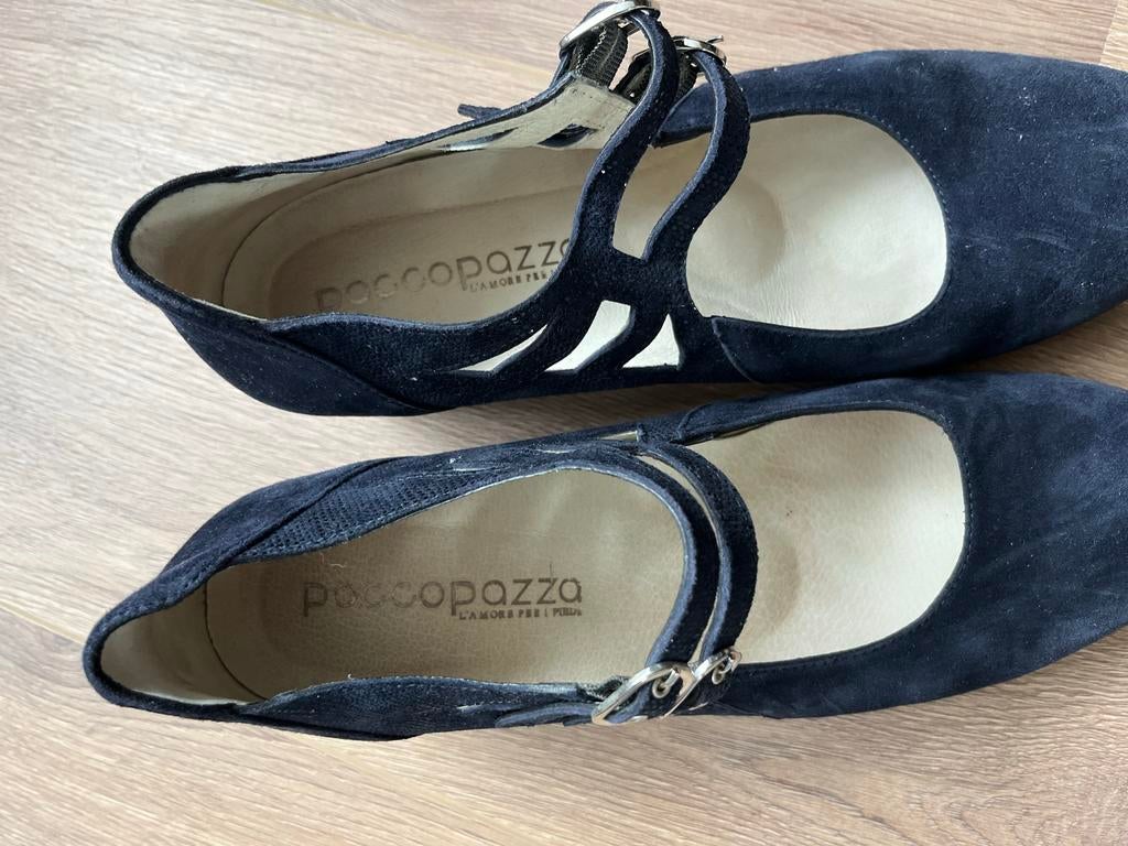 Poccopazza donkerblauwe schoenen, maat 42, breedte K, Kleding | Dames, Schoenen, Schoenen met lage hakken, Blauw, Ophalen of Verzenden