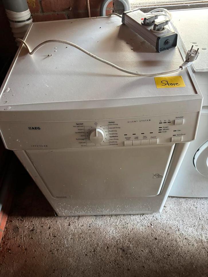 AEG Lavatherm droger, Witgoed en Apparatuur, Wasdrogers, Zo goed als nieuw, Overige typen, Voorlader, 6 tot 8 kg, 85 tot 90 cm