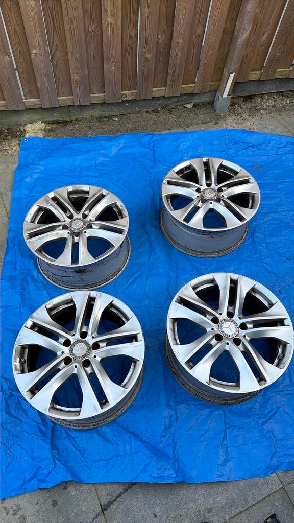 Mercedes e klasse Avantgarde velgen w212 met tpms sensoren, Ophalen, Zo goed als nieuw