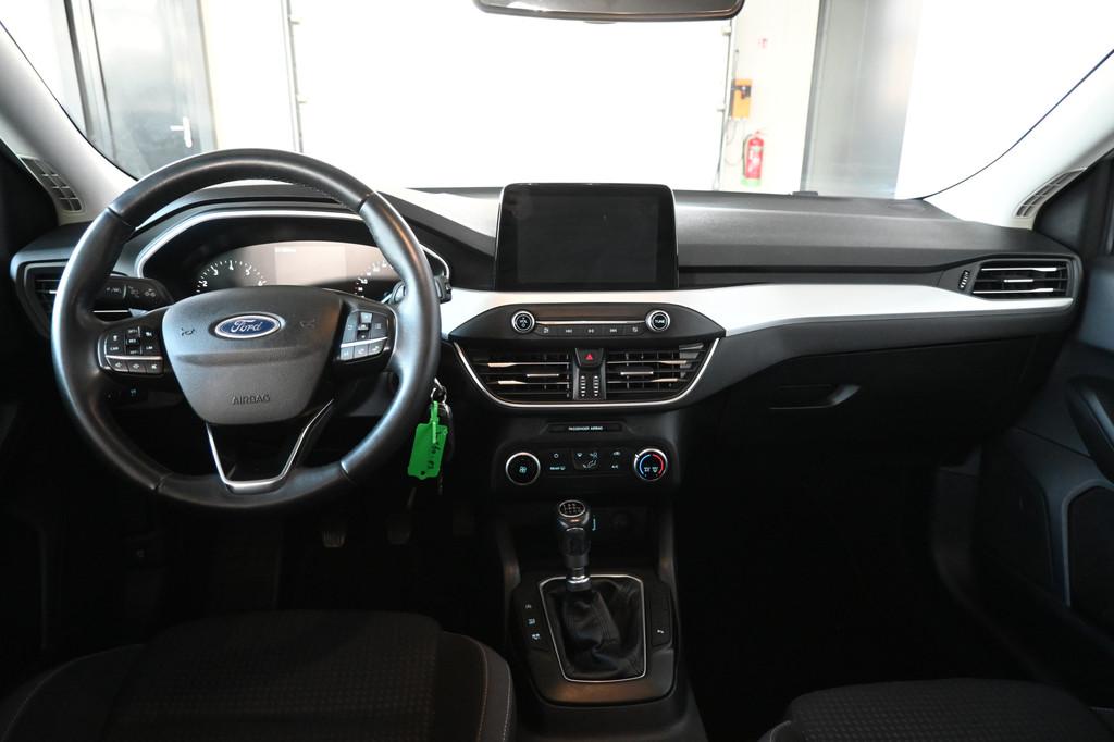 Ford FOCUS Wagon 1.0 EcoBoost Hybrid Edition Business Airco, Auto's, Ford, Stof, Gebruikt, Met garantie (alle), Wit