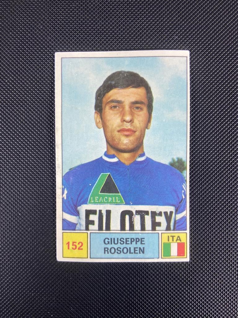 1971 Giuseppe Rosolen Panini Sprint 71 Filotex Italy, Verzamelen, Ophalen of Verzenden, Gebruikt, Buitenlandse clubs, Poster, Plaatje of Sticker