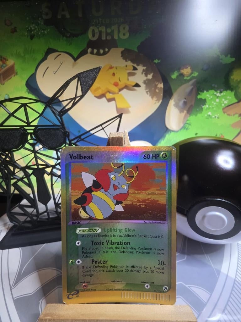Volbeat [Reverse Holo] 53/100 Pokemon Sandstorm, Ophalen of Verzenden, Gebruikt, Losse kaart, Foil