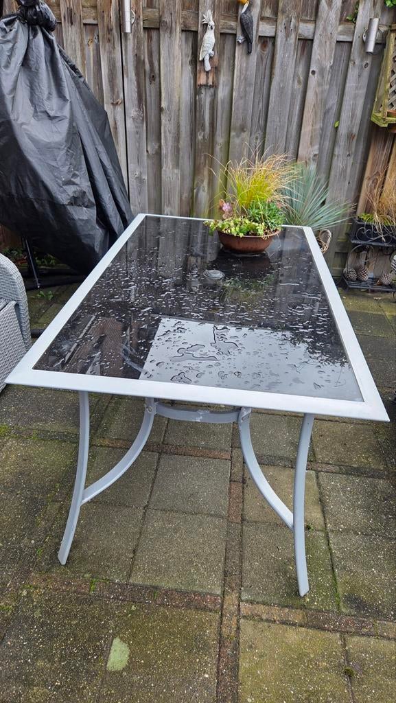 Tuintafel, Tuin en Terras, Ophalen, Gebruikt, Rechthoekig, Aluminium