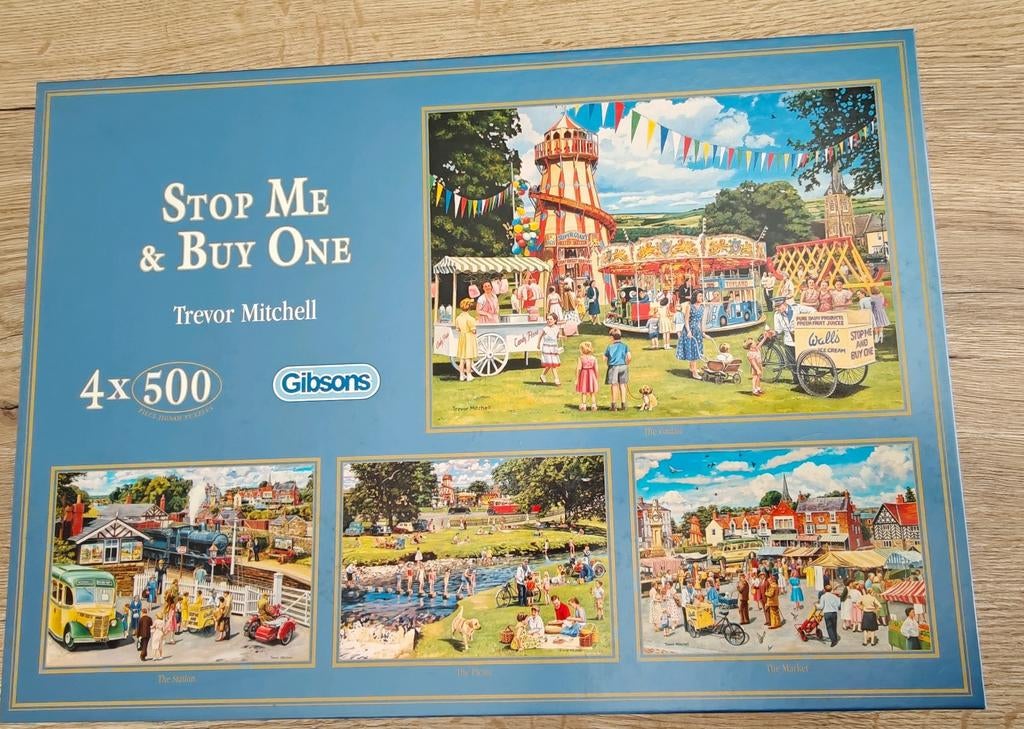 GIBSONS 4x500 stukjes puzzel Trevor Mitchell, Ophalen of Verzenden, 500 t/m 1500 stukjes, Gebruikt, Legpuzzel