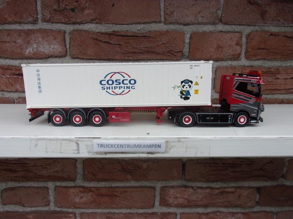 Tekno  Volvo  FH5  van  SL  Logistics., Hobby en Vrije tijd, Modelauto's | 1:50, Ophalen of Verzenden, Nieuw, Bus of Vrachtwagen