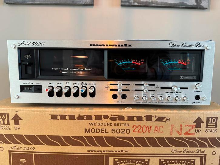 Marantz Model 5020 vintage cassettedeck, Audio, Tv en Foto, Cassettedecks, Enkel, Marantz, Tape counter, Ophalen of Verzenden