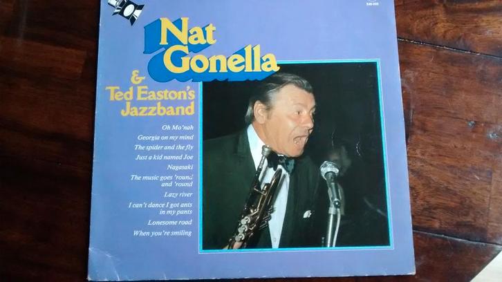 Lp - Nat Gonella & Ted Easton's Jazzband, Cd's en Dvd's, Vinyl | Jazz en Blues, Zo goed als nieuw, Jazz, 1960 tot 1980, 12 inch