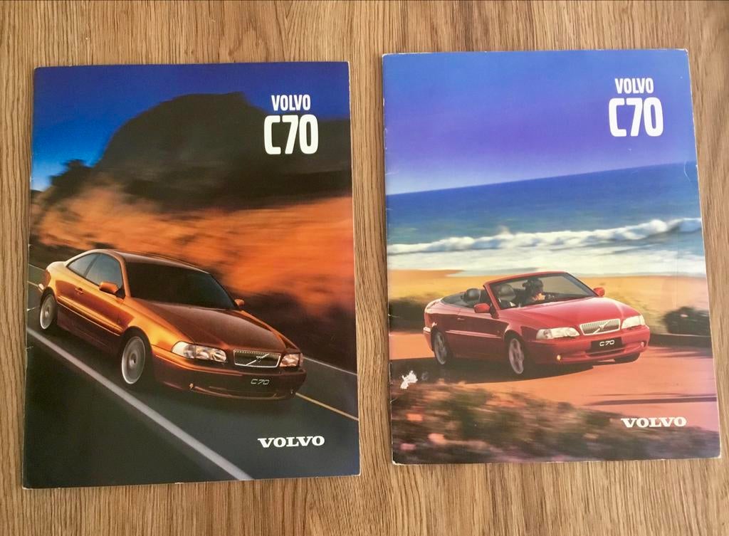 Volvo C70 en C70 Cabriolet brochures 2000 Nederlands, Boeken, Ophalen of Verzenden, Gelezen, Volvo