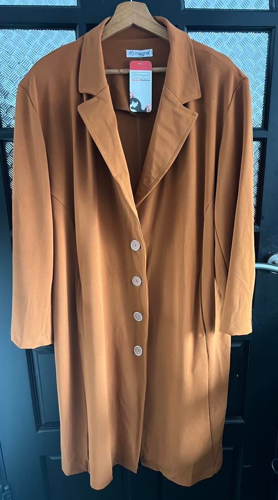 Magna roestbruin jasje nieuw, Kleding | Dames, Grote Maten, Ophalen of Verzenden, Nieuw, Bruin, Jasje of Colbert