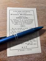 Hollander Pieter 1888 Dronrijp x Faber - 29337, Ophalen of Verzenden, Bidprentje