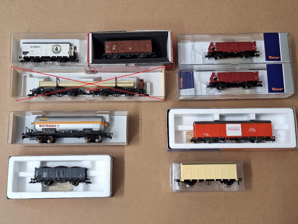 Treintjenl Goederen wagons H0 andere maatschappijen, Hobby en Vrije tijd, Modeltreinen | H0, Gelijkstroom, Fleischmann, Wagon