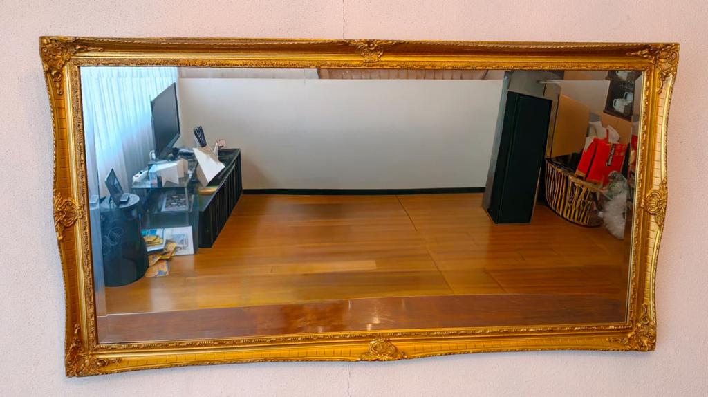 Antieke spiegel, Huis en Inrichting, Woonaccessoires | Spiegels, Ophalen, Gebruikt, 100 tot 125 cm, Minder dan 100 cm