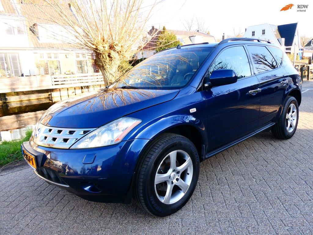 Nissan Murano 3.5 V6 234pk Automaat Leder Trekhaak 1500kg. X, Auto's, Nissan, Automaat, Gebruikt, Zwart, 234 pk