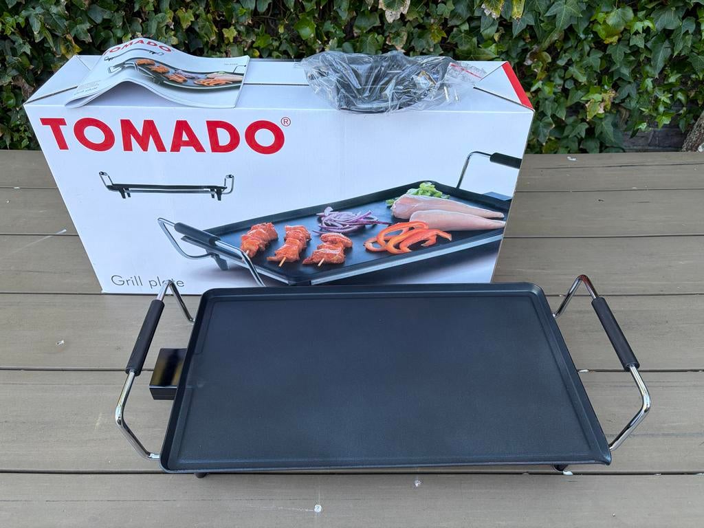 Tomado Grillplaat - Nieuw in doos, Witgoed en Apparatuur, Grillplaten, Ophalen, Nieuw, Tafelgrill