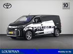 Toyota PROACE Electric Worker Professional Extra Range 75 kW, Auto's, Bestelauto's, Zwart, Origineel Nederlands, 2 stoelen, 1985 kg