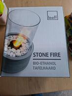 Leeff Stone Fire bio-ethanol tafelhaard, Ophalen of Verzenden, Nieuw, Vrijstaande haard, Overige soorten