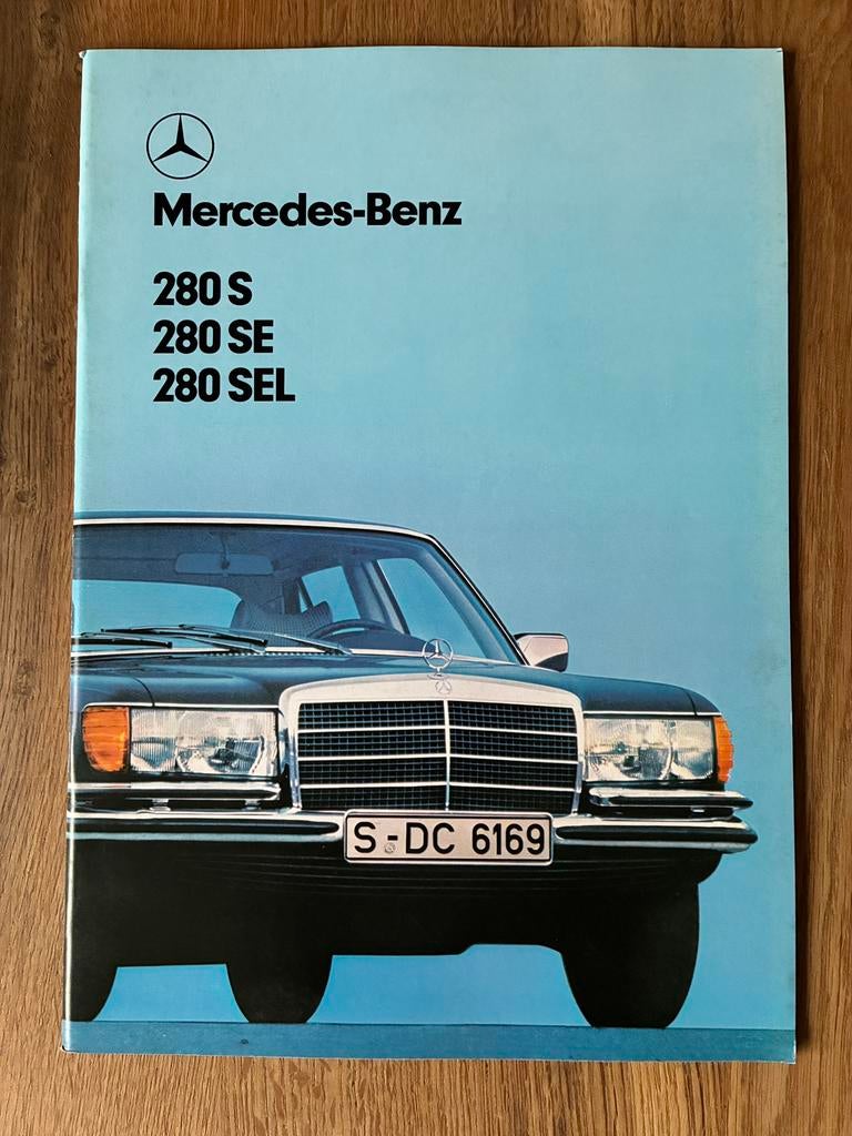 Mercedes-Benz S-klasse 280 W116 brochure 7/78, Ophalen of Verzenden, Zo goed als nieuw, Mercedes