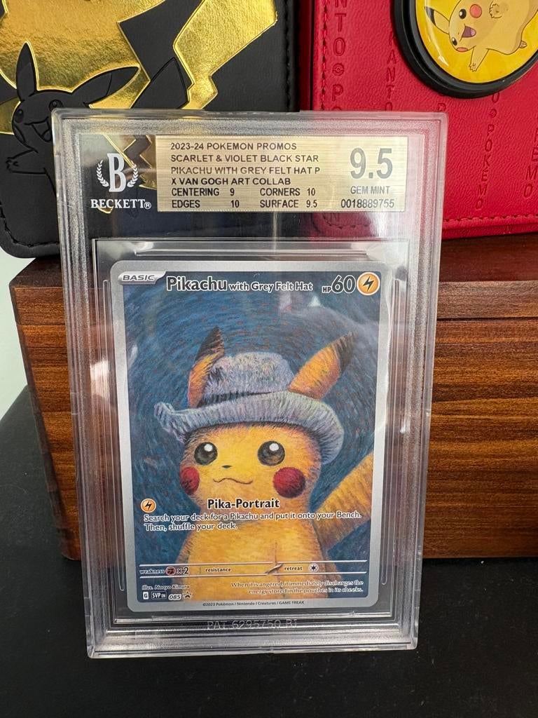 Pikachu Van Gogh Beckett 9.5, Ophalen of Verzenden, Zo goed als nieuw