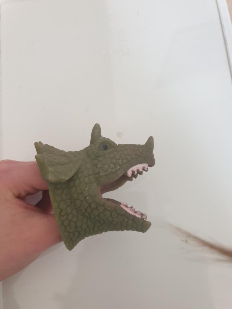 Krokodil handspeeltje, Kinderen en Baby's, Ophalen of Verzenden, Gebruikt, Jongen