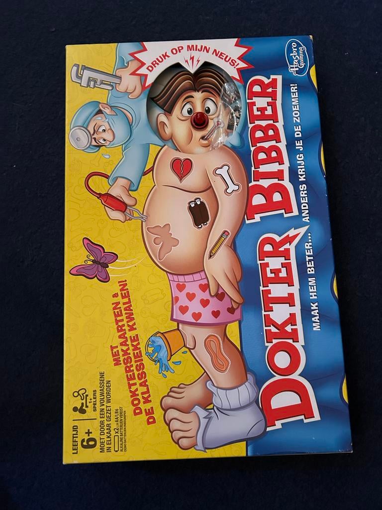 Dokter Bibber spel - Compleet en in uitstekende staat!, Een of twee spelers, Ophalen, Zo goed als nieuw