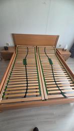Mooi net ledikant met verstelbare lattenbodem, Huis en Inrichting, Beige, Tweepersoons, Ophalen of Verzenden, 80 cm