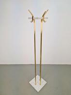 Vintage Staande kapstok Carrara marmer messing ´70 Italy, Overige materialen, N, Ophalen of Verzenden, N