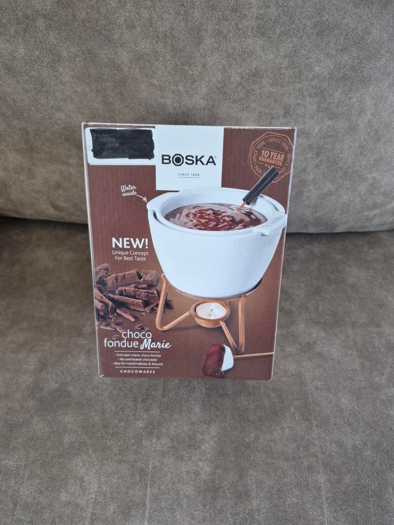 Boska choco fondue Marie, Ophalen
