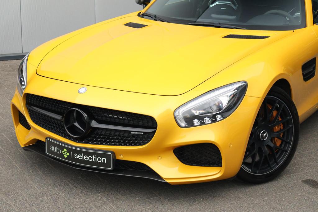 Mercedes-Benz AMG GT 4.0 S / Burmester / Solarbeam Yellow, Auto's, Mercedes-Benz, Automaat, Achterwielaandrijving, Gebruikt, Bedrijf