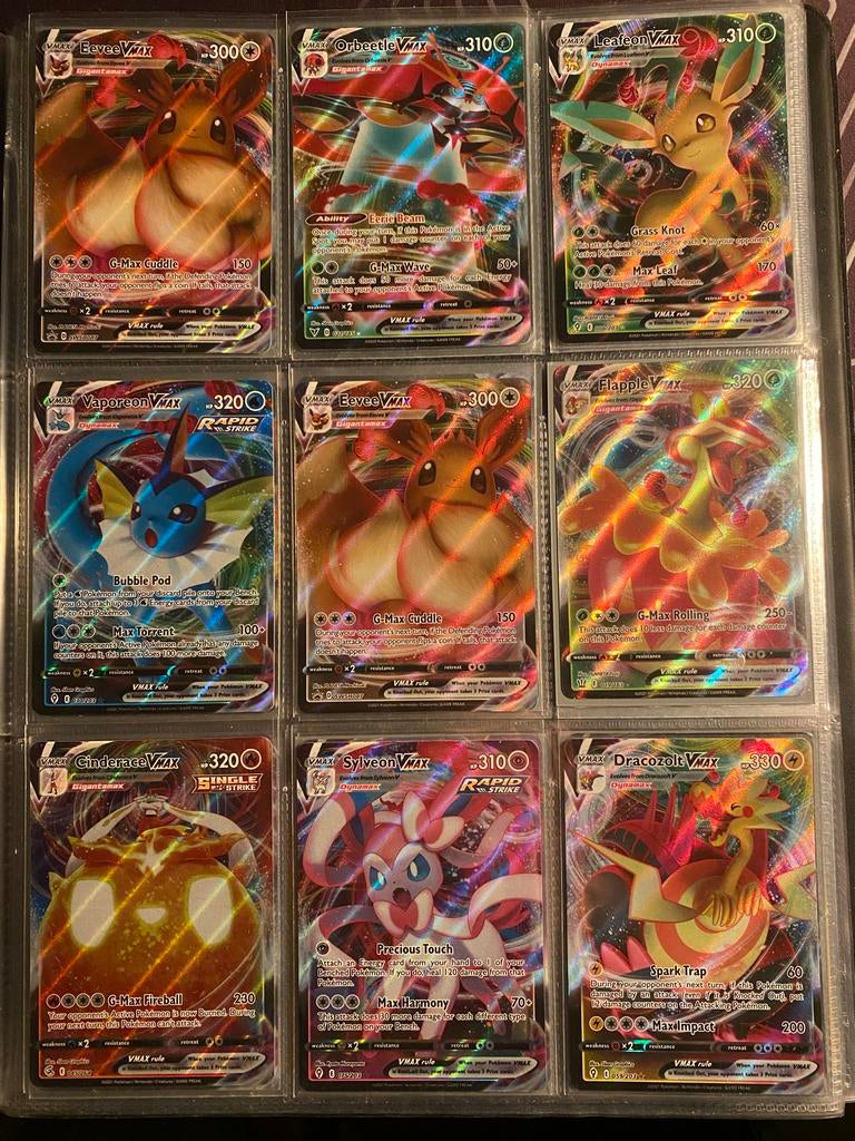 Pokémon Kaarten Collectie - VMAX, GX, EX, Charizard, Ophalen, Zo goed als nieuw, Meerdere kaarten