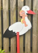 Te huur: Geboortebord ooievaar (meerdere), Ophalen, Zo goed als nieuw