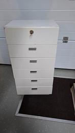 Vintage retro ladenkastje met Chrome zwarte handgreepjes, Ophalen, Minder dan 50 cm, 5 laden of meer, Zo goed als nieuw