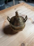 Bronzen wierookvat met deksel, Antiek en Kunst, Ophalen of Verzenden, Brons