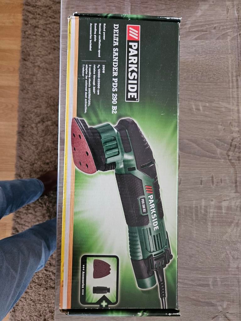 Schuurmachine Parkside, Doe-het-zelf en Verbouw, Gereedschap | Schuurmachines, Ophalen, Zo goed als nieuw, Minder dan 600 watt